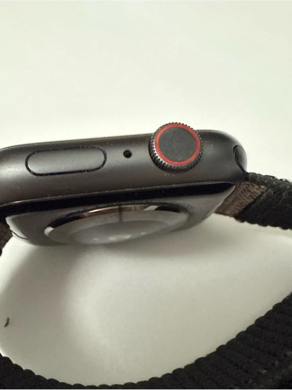 Apple Watch Series 4 Black with Black Nylon Woven Band